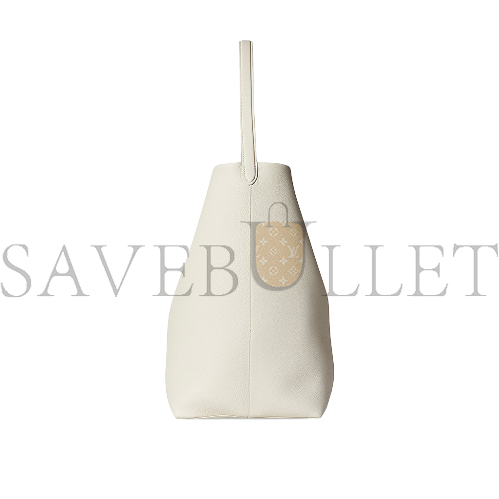 THE ROWLARGE NS PARK TOTE BAG IN LEATHER IVORY W1273L129IVPD (38*43*20cm)